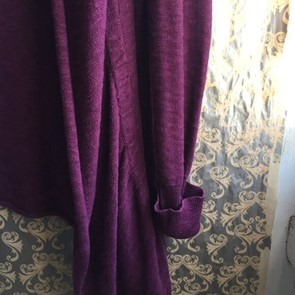 Free People Snap Close Purple Cardigan -  Size S - Picture 8 of 8